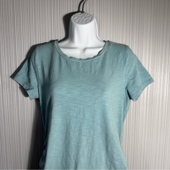 Old Navy Maternity knee length aqua T shirt dress large - Picture 4 of 8